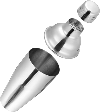 Premium 24 Ounce (750ml) Stainless Steel Cocktail Shaker with Built-in Bartender Strainer - Essential Mixology Bar Set Accessories - Premium Kitchen from Chabrias Ltd - Just £8.99! Shop now at Chabrias Ltd