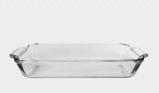 Chabrias 2 Quart Clear Glass Baking Dish for Oven, Rectangular Glass Casserole Dish for Oven, Baking Pan Glass Bakeware Medium size Dish - Premium Kitchen from Chabrias Ltd - Just £18.99! Shop now at Chabrias Ltd