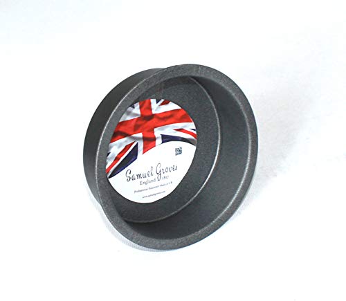 Samuel Groves Deep Pie Tin 2X 4.5” (11.5cm) Individual Superior Double Coated Non Stick Made in England - Premium Kitchen from Chabrias Ltd - Just £8.99! Shop now at Chabrias Ltd