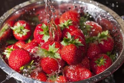 Stainless Steel Colander with Two Robust Handles - Heavy Duty and Efficient Draining - Premium Kitchen from Samuel Groves - Just £7.59! Shop now at Chabrias Ltd
