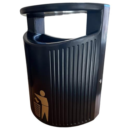 Chabrias Ltd Modern Wall Mounted/Freestanding Outdoor Bins - Street, Park, River, and School Use - UK Made - Lockable with Push Lock and Key - Galvanised Liner Included - Premium BISS from Chabrias Ltd - Just £149.99! Shop now at Chabrias Ltd