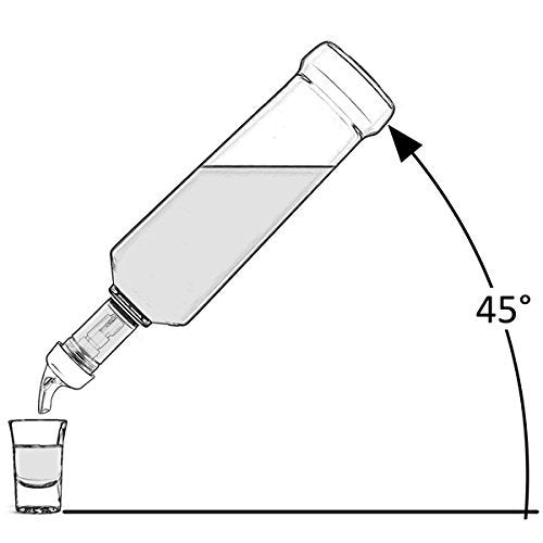 Bottle Pourers, Set of 6 25ml Quick Shot Spirit Measure Pourer Spouts Drinks Wine Cocktail Alcohol Automatic Dispenser Home Bar Tools Made in England by Chabrias Ltd - Premium Kitchen from Chabrias Ltd - Just £12.99! Shop now at Chabrias Ltd