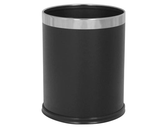 Chabrias Ltd ROUND WASTE BASKET BIN 10L BLACK LEATHER - Premium BISS from Chabrias Ltd - Just £23.74! Shop now at Chabrias Ltd