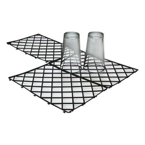 Glass Stacking Mats - UK Made Glass Shelf Liner, Interlocking Bar Glass Mats, Ventilation Mats - Ideal for Home Bars & Pubs - Premium Home from Chabrias Ltd - Just £7.99! Shop now at Chabrias Ltd