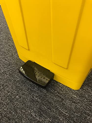 Chabrias Ltd 50L Litre Yellow Medical Clinical Recycling Commercial Utility Waste Trash Pedal Bin - Premium BISS from Chabrias Ltd - Just £99.99! Shop now at Chabrias Ltd