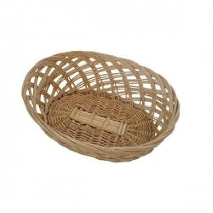 Handwoven Oval Basket Natural 230 x 180 x 90mm | Serving Basket, Food Basket ™ @ Chabrias Ltd - Premium Home from Chabrias Ltd - Just £7.99! Shop now at Chabrias Ltd