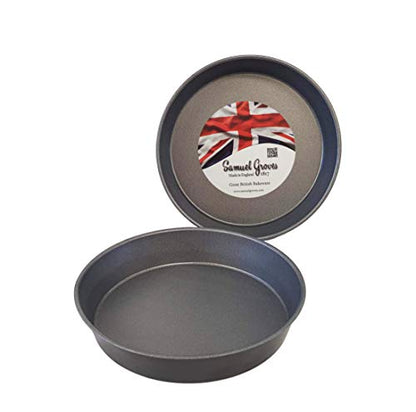 Samuel Groves 2X 9 (23cm) Sandwich Sponge Cake Tin, Deep Fixed Base, Superior Double Coated Non Stick, Made in England - Premium Kitchen from Chabrias Ltd - Just £11.99! Shop now at Chabrias Ltd