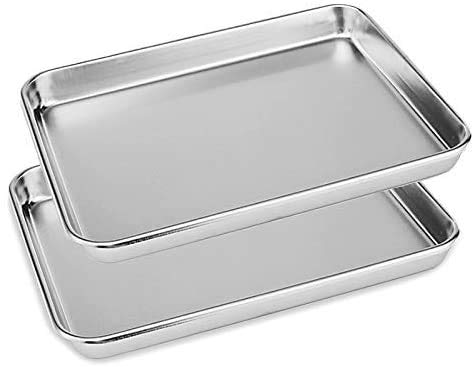 4x Surgical Disinfection Plate For Tattoo Sterilization Stainless Steel Polished Dental Medical Clinical Trays 2x 26cm & 2x 40cm Non Toxic - Premium Kitchen from Chabrias Ltd - Just £33.24! Shop now at Chabrias Ltd
