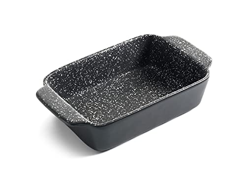 Non Stick ILAG Coating Black Silver Speckle Ceramic Roaster Casserole Dishes - Premium Kitchen from Chabrias Ltd - Just £9.95! Shop now at Chabrias Ltd