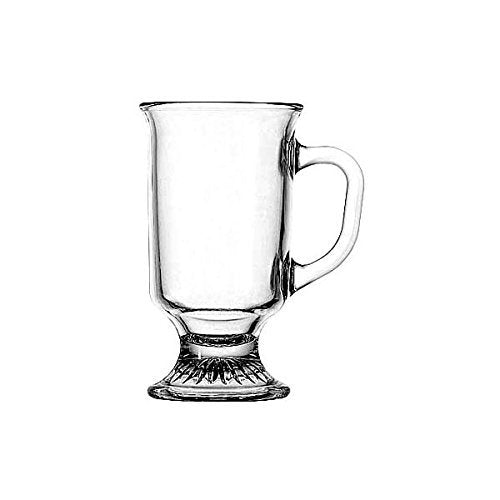 Anchor Hocking 69738 Glass Irish Coffee Mugs Cup - Tea Cups Coffee Mocha Mugs (4 pack) by Chabrias ltd, 8 fluid ounces - Premium Kitchen from Anchor Hocking - Just £12.34! Shop now at Chabrias Ltd