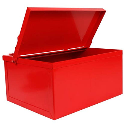 Cigarette Ash Tray With Fully Closable Lid, Red - Premium BISS from Chabrias Ltd - Just £18.99! Shop now at Chabrias Ltd