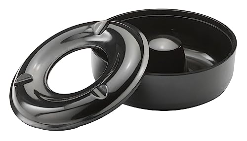 Chabrias Windproof Ashtray Black Melamine 5.75" - Durable Cigarette Ashtray for Pubs and Homes - Premium Home from Chabrias Ltd - Just £5.49! Shop now at Chabrias Ltd