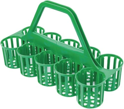 Chabrias Ltd Green Plastic Basket for Glass Bottle Carrier - Bottle Holder for Easy Transport and Storage Perfect for Pubs Beer Gardens - Premium Luggage from Chabrias Ltd - Just £99.99! Shop now at Chabrias Ltd