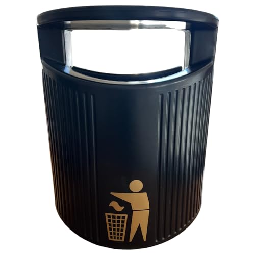 Chabrias Ltd Modern Wall Mounted/Freestanding Outdoor Bins - Street, Park, River, and School Use - UK Made - Lockable with Push Lock and Key - Galvanised Liner Included - Premium BISS from Chabrias Ltd - Just £149.99! Shop now at Chabrias Ltd