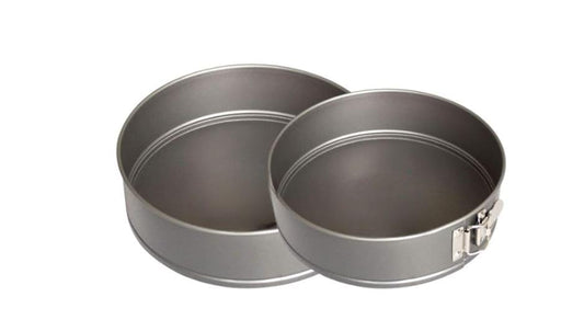 2 x Non-Stick Springform Cake Tin (8 & 9 Inch) - Premium Kitchen from Samuel Groves - Just £12.34! Shop now at Chabrias Ltd