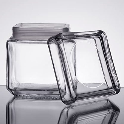 Anchor Hocking Stackable Storage Jar 1.0L Annealed Glass 85587R - Premium Home from Chabrias Ltd - Just £13.99! Shop now at Chabrias Ltd