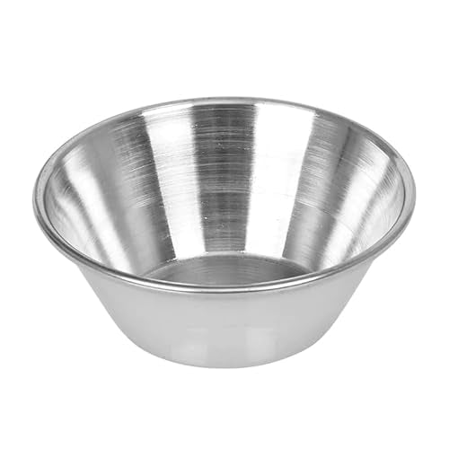 12 Pack Stainless Steel Condiment Sauce Ramekin Cups - Premium Kitchen from Chabrias Ltd - Just £8.54! Shop now at Chabrias Ltd