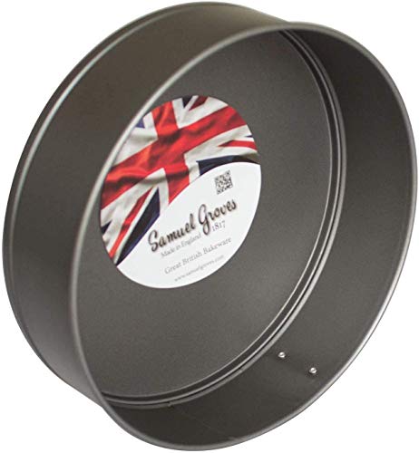 Samuel Groves Springform Set Sponge Cake Cheesecake Tin Non Stick Round Loose Base PFOA Free Made in England (7.5" & 9" Set) - Premium Home from Chabrias Ltd - Just £12.99! Shop now at Chabrias Ltd