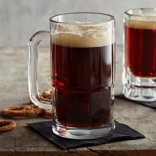 Chabrias Ltd Beer Wagon Mug Glass with Handles Beer Tankard (10oz 296ml) - Premium Kitchen from Chabrias Ltd - Just £7.99! Shop now at Chabrias Ltd