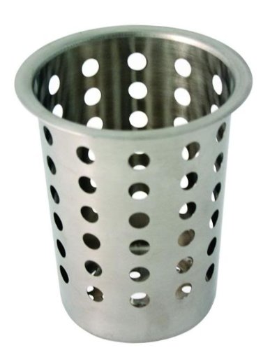 Stainless Steel Cutlery Cylinder Holder With holes - Premium Home from r - Just £7.59! Shop now at Chabrias Ltd