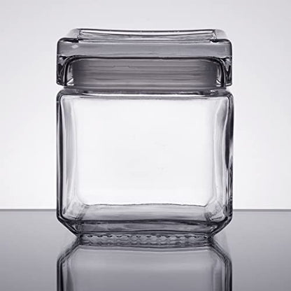 Anchor Hocking Stackable Storage Jar 1.0L Annealed Glass 85587R - Premium Home from Chabrias Ltd - Just £13.99! Shop now at Chabrias Ltd