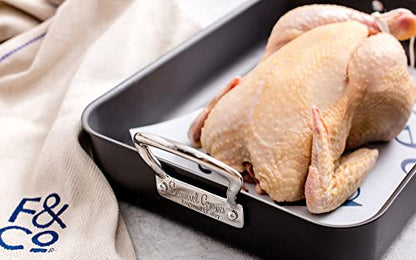 Mermaid Bakeware Hard Anodised Roasting Dish Tray with Classic Handles Made in England - Premium Kitchen from Chabrias Ltd - Just £87.50! Shop now at Chabrias Ltd