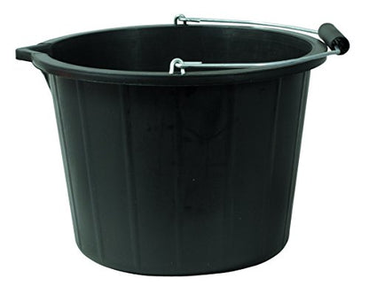 Sturdy Calibrated Black Plastic Bucket 15 Litres - Premium Home Improvement from Chabrias Ltd - Just £9.99! Shop now at Chabrias Ltd