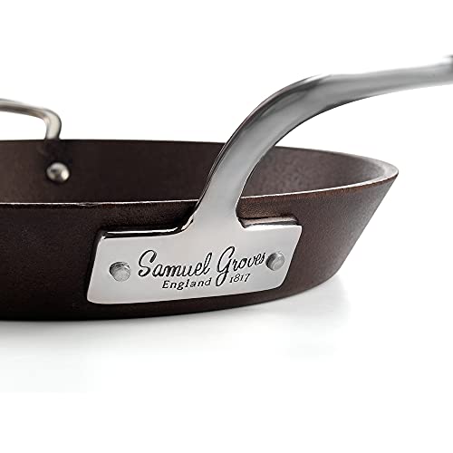 Samuel Groves Britannia Recycled Cast Iron Frying Pan Skillet Cookware Range Made in England - Premium Kitchen from Chabrias Ltd - Just £71.75! Shop now at Chabrias Ltd