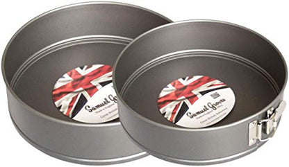 Samuel Groves Springform Set Sponge Cake Cheesecake Tin Non Stick Round Loose Base PFOA Free Made in England (7.5" & 9" Set) - Premium Home from Chabrias Ltd - Just £12.99! Shop now at Chabrias Ltd