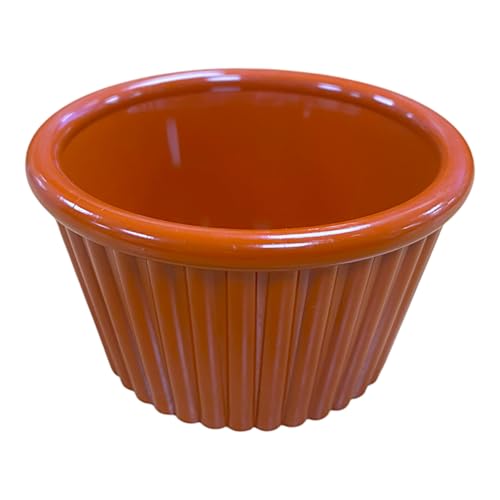 Chabrias Pack of 12 Fluted Traditional Melamine Ramekins Condiment Pots, Sauce Ramekins, Dip Bowls, Tough Plastic Sauce Pots, Made in England - Premium Kitchen from Chabrias Ltd - Just £8.49! Shop now at Chabrias Ltd