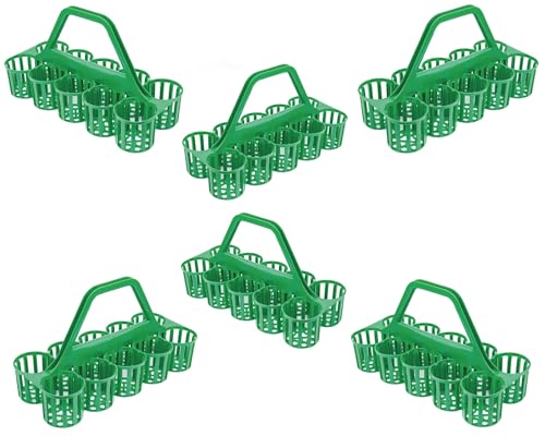 Chabrias Ltd Green Plastic Basket for Glass Bottle Carrier - Bottle Holder for Easy Transport and Storage Perfect for Pubs Beer Gardens - Premium Luggage from Chabrias Ltd - Just £99.99! Shop now at Chabrias Ltd