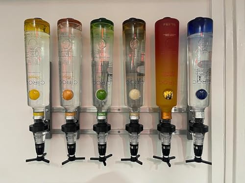 Chabrias Ltd Professional 1/2/4/6 Bottle Optics for Spirits - UK Made Bar Butler Shot Measure Bracket Alcohol Wine Upside Down Drink Dispenser Home bar Garage Man cave - Premium Home from Chabrias Ltd - Just £24.99! Shop now at Chabrias Ltd