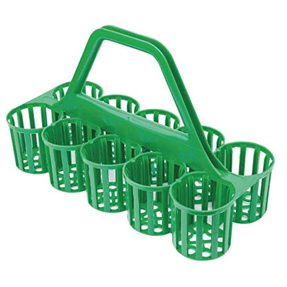 Chabrias Ltd Green Plastic Basket for Glass Bottle Carrier - Bottle Holder for Easy Transport and Storage Perfect for Pubs Beer Gardens - Premium Luggage from Chabrias Ltd - Just £99.99! Shop now at Chabrias Ltd