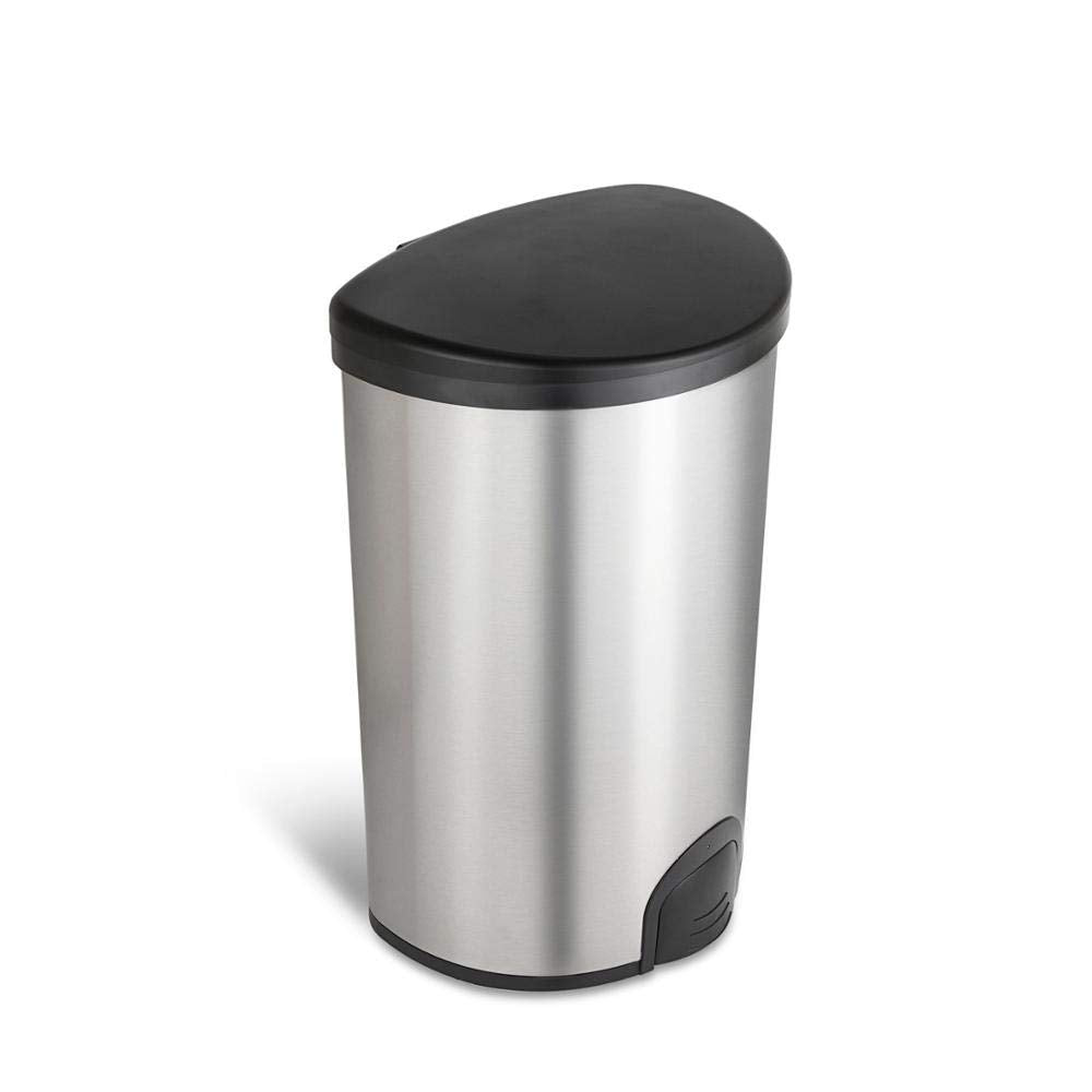 Chabrias Ltd Luxury Hygienic Trash Waste bin Toe Touch foot sensor 50L capacity No touch Hands Free pedal bin Stainless steel - Premium BISS from Chabrias Ltd - Just £61.74! Shop now at Chabrias Ltd