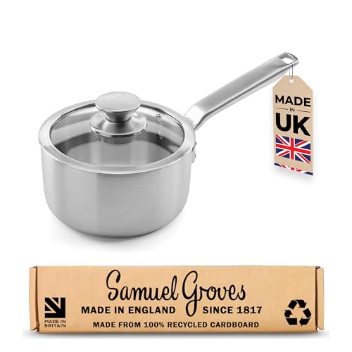 Samuel Groves Stainless Steel Cookware, PFAS-Free, Induction Compatible, Oven Safe, Dishwasher Safe, UK Made - Premium Kitchen from Samuel Groves - Just £65.54! Shop now at Chabrias Ltd