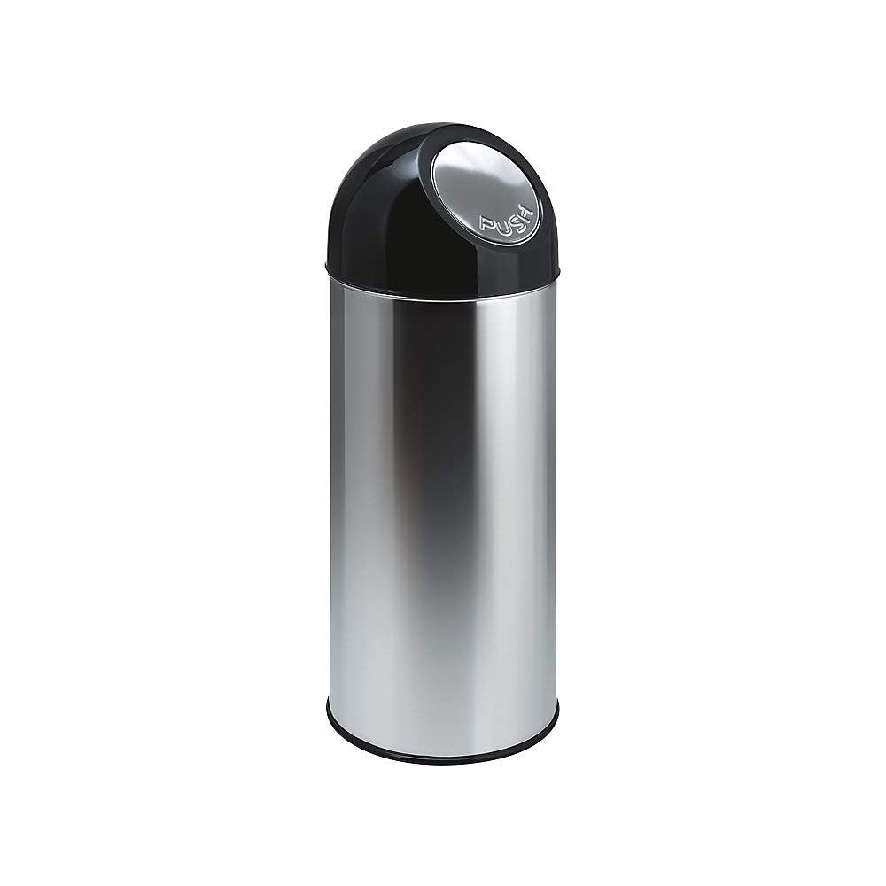 Chabrias Stainless Steel Kitchen Bin - Hygienic, Easy to Use, 55L Capacity, Push Top Lid, - Premium BISS from Chabrias Ltd - Just £42.74! Shop now at Chabrias Ltd