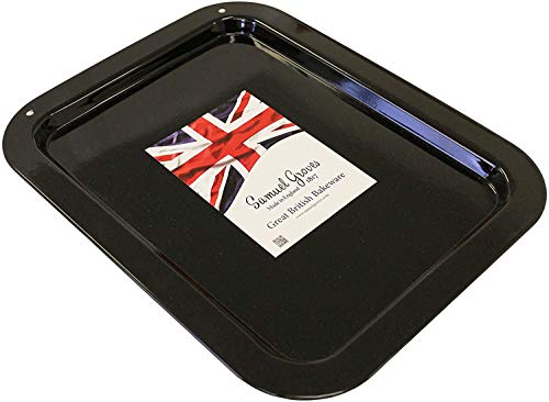 2X 36cm Vitreous Enamel Oven Baking Roasting Tray Made in England - Premium Home from Chabrias Ltd - Just £18.52! Shop now at Chabrias Ltd