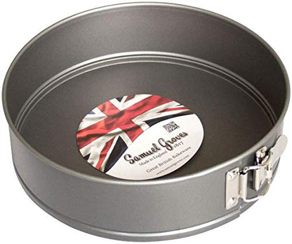 Samuel Groves Springform Set Sponge Cake Cheesecake Tin Non Stick Round Loose Base PFOA Free Made in England (7.5" & 9" Set) - Premium Home from Chabrias Ltd - Just £12.99! Shop now at Chabrias Ltd