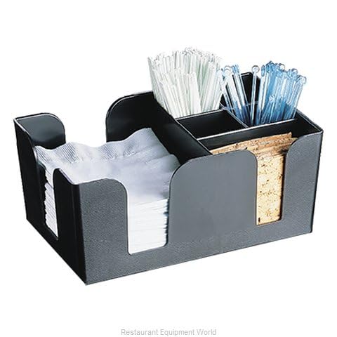 Chabrias Ltd Plastic Classic Bar Caddy Black, Bar Storage, Bar Organiser, Bar Condiment Caddy, Napkin Holder, Straw Holder - Premium Kitchen from Chabrias Ltd - Just £79.99! Shop now at Chabrias Ltd