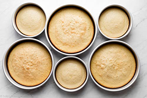 Chabrias Ltd Professional Cake Pan Silver Aluminium Fix Base British Baking Round Deep Cake Tins (6 Inch) - Premium Kitchen from Chabrias Ltd - Just £9.49! Shop now at Chabrias Ltd