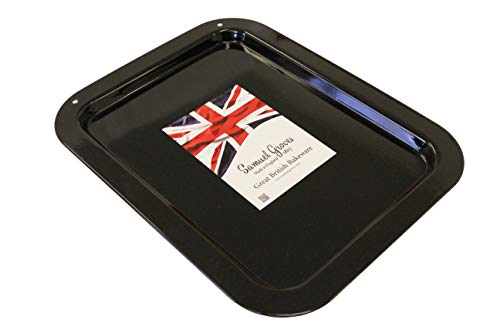 36cm Vitreous Enamel Medium Oven Roasting Tray Long Life Made in England - Premium Home from Chabrias Ltd - Just £9.99! Shop now at Chabrias Ltd