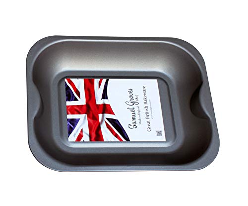 28cm Roasting Tin Tray Pan Small Single Portion Superior Double Coated Non Stick Made in England - Premium Kitchen from Chabrias Ltd - Just £6.99! Shop now at Chabrias Ltd