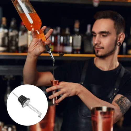 Bottle Pourers for Spirits, 10Pcs Stainless Steel Free Flow Liquor Spirits Pourer Speed Pourer Wine Bottle Spirits Pourers Tapered Spout for Olive Oil Coffee Syrup Vinegar Bottles (Silver) - Premium Kitchen from Chabrias Ltd - Just £7.99! Shop now at Chabrias Ltd