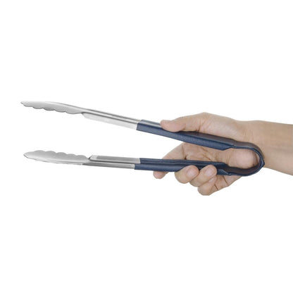 Chabrias Ltd 12" Utility Kitchen Tongs Cooking Tongs Stainless Steel Colour Coded Serving Tongs - Premium Kitchen from Chabrias Ltd - Just £5.75! Shop now at Chabrias Ltd