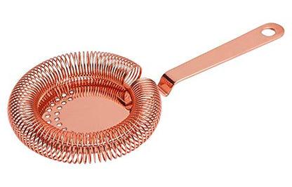 Copper Plated Stainless Steel Bar Drink Strainer By Chabrias LTD - Premium Kitchen from Chabrias Ltd - Just £14.99! Shop now at Chabrias Ltd