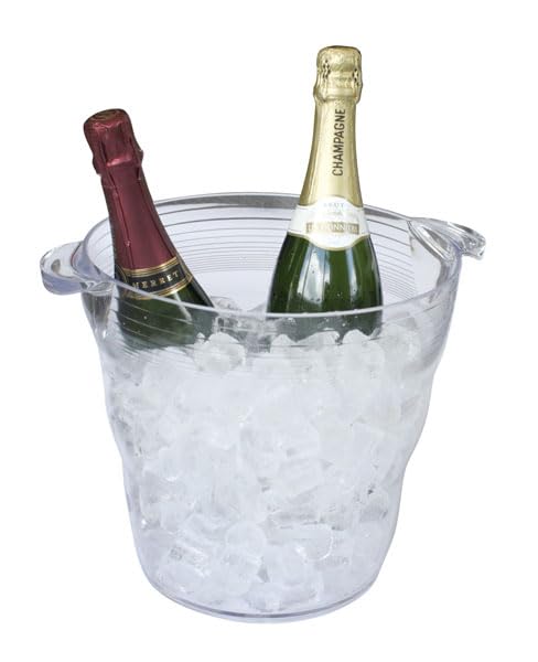 Chabrias Ltd. 16 pt. Clear Double Wine Bucket - BPA-Free SAN Plastic Wine Bucket - Premium Furniture from Chabrias Ltd - Just £12.34! Shop now at Chabrias Ltd