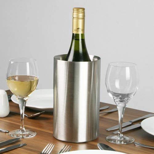 Chabrias Ltd Double Wall Stainless Steel Wine Champagne Ice Bucket Cooler - Premium Kitchen from Chabrias Ltd - Just £9.49! Shop now at Chabrias Ltd