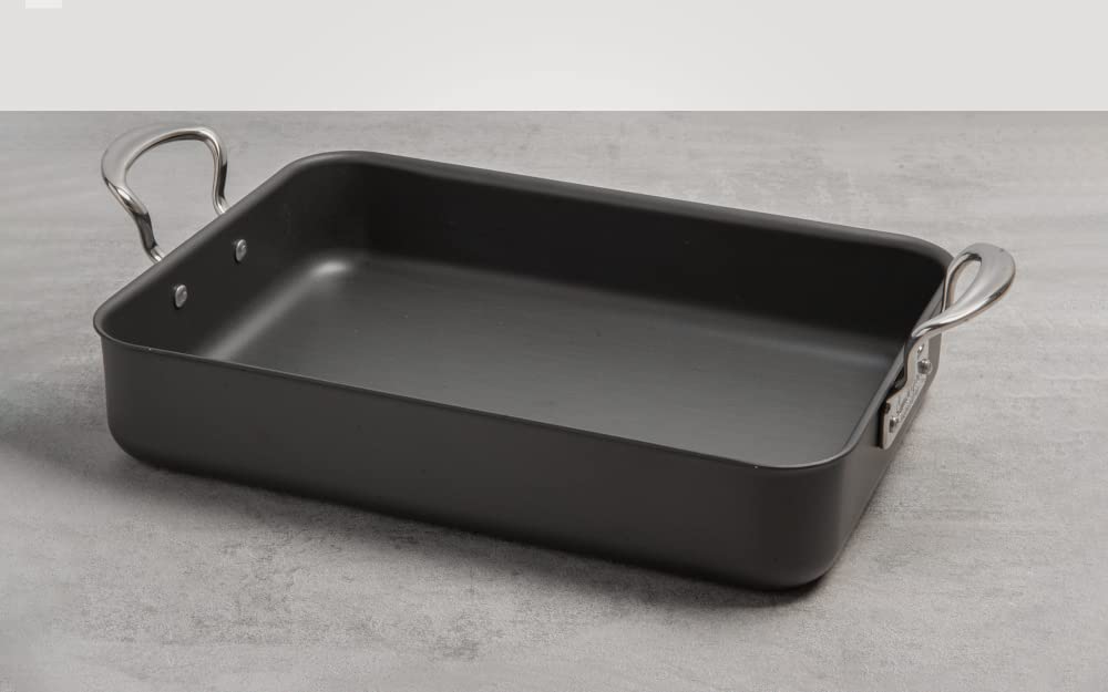 Mermaid Bakeware Hard Anodised Roasting Dish Tray with Classic Handles Made in England - Premium Kitchen from Samuel Groves - Just £106.88! Shop now at Chabrias Ltd