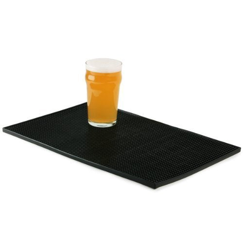 Genware 10601-03 Mat Service, 12" x 18", Black - Premium BISS from Chabrias Ltd - Just £9.99! Shop now at Chabrias Ltd