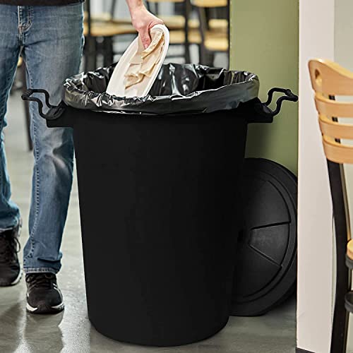 Chabrias Ltd Black 50L 50 Litre Large Heavy Duty Plastic Bin Dustbin, Storage Unit with Locking Lid for Home Garden Rubbish Waste Animal Feed - Premium BISS from Chabrias Ltd - Just £14.99! Shop now at Chabrias Ltd